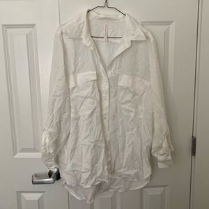 Aritzia white button down blouse